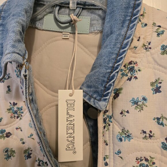 Blank NYC Floral Denim Jacket - Picture 4 of 7